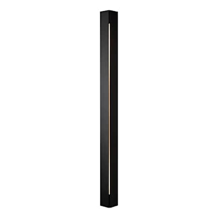 Hubbardton Forge Gallery 2 Light 60" Tall Outdoor Wall Sconce Coastal Black / White Acrylic