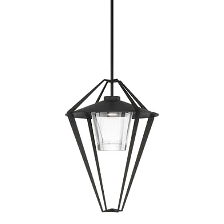 Hubbardton Forge Stellar 19" Wide Outdoor Pendant Coastal Black / Clear