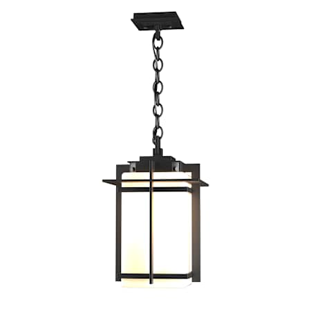 Hubbardton Forge Tourou 11" Wide Semi-Flush Lantern Outdoor Pendant Coastal Black