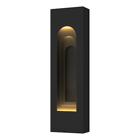 Hubbardton Forge Art Alchemy 2 Light 28" Tall Outdoor Wall Sconce Coastal Black / Coastal Black