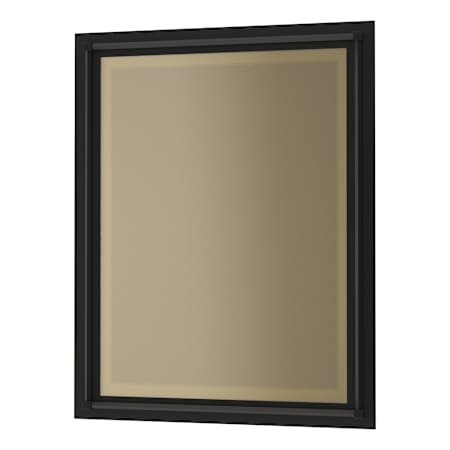 Hubbardton Forge Rook 20-13/16"W x 26-13/16"H Rectangular Beveled Steel Accent Mirror Black