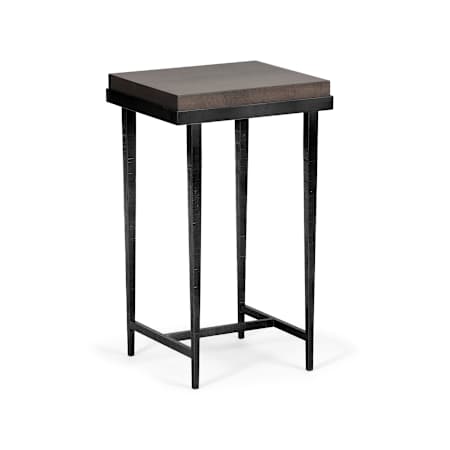 Hubbardton Forge Wick 16" Wide Wood Top Maple and Metal Table Black / Maple Espresso