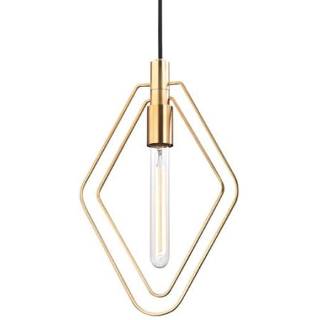 Hudson Valley Lighting Masonville Single Light 10" Wide Mini Pendant Aged Brass