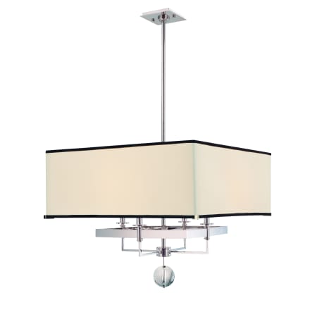Hudson Valley Lighting Gresham Park 4 Light 24" Wide Drum Chandelier Polished Nickel