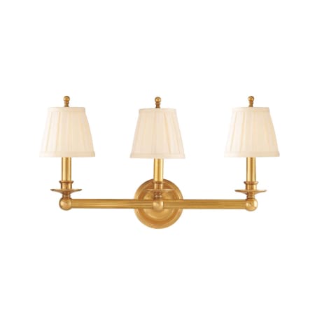 Hudson Valley Lighting Lotus 3 Light 19" Wide Semi-Flush Ceiling Fixture Aged Brass
