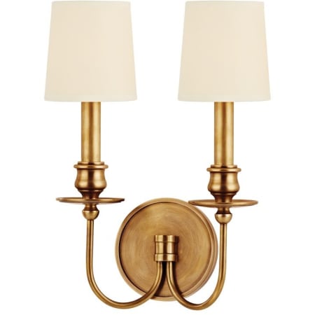 Hudson Valley Lighting Cohasset 2 Light 14" Tall Wall Sconce Aged Brass