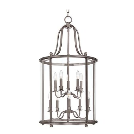 Hudson Valley Lighting Mansfield 10 Light 20" Wide Taper Candle Chandelier Antique Nickel