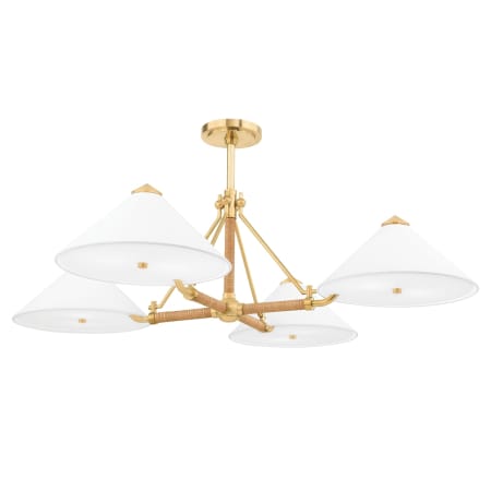 Hudson Valley Lighting Williamsburg 8 Light 46" Wide Chandelier Aged Brass