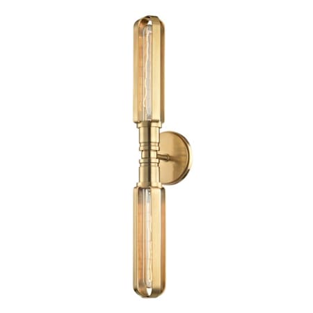 Hudson Valley Lighting Red Hook 2 Light 24" Tall Wall Sconce Aged Brass
