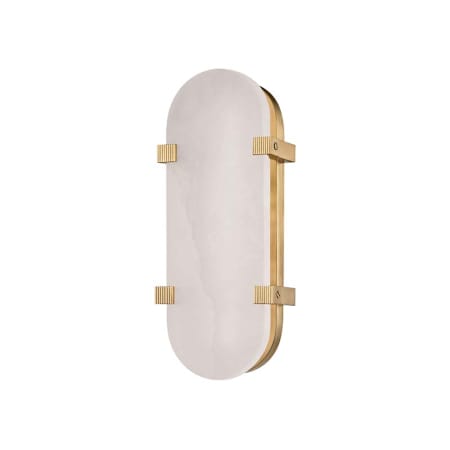 Hudson Valley Lighting Skylar Single Light 14" Tall LED Wall Sconce Aged Brass