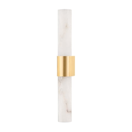 Hudson Valley Lighting Ellington 2 Light 24" Wide Bath Bar Aged Brass