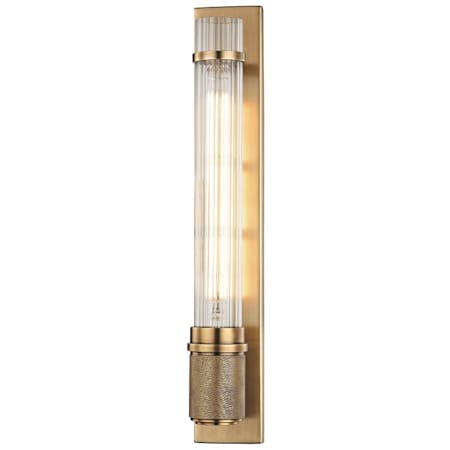 Hudson Valley Lighting Shaw Single Light 16" Tall Wall Sconce Aged Brass