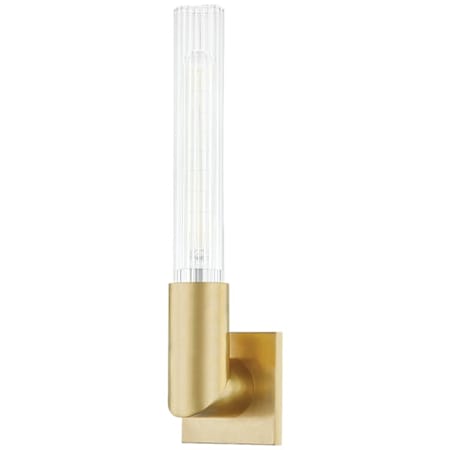 Hudson Valley Lighting Asher 17" Tall Wall Sconce Aged Brass