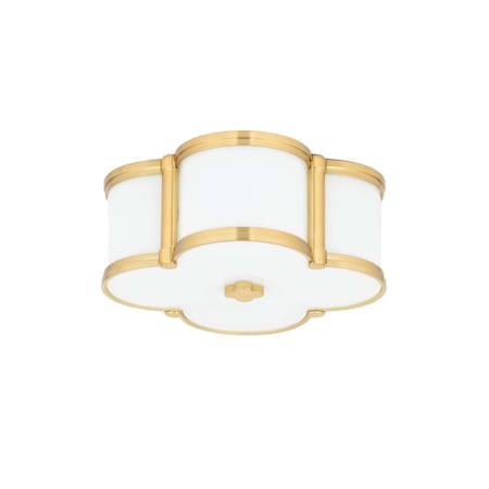 Hudson Valley Lighting Chandler 2 Light 13" Wide Flush Mount Ceiling Fixture Aged Brass