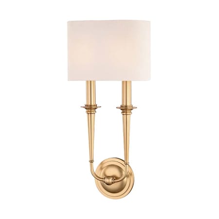 Hudson Valley Lighting Lourdes 2 Light 19" Tall Wall Sconce Aged Brass