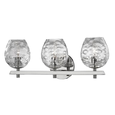 Hudson Valley Lighting Burns 3 Light 19" Wide Bathroom Vanity Light Polished Nickel
