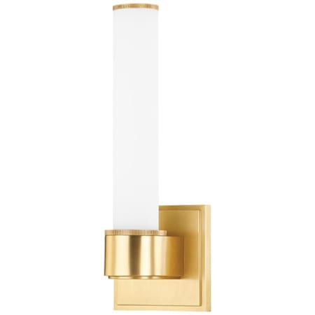 Hudson Valley Lighting Mill Valley 12" Tall Wall Sconce Aged Brass