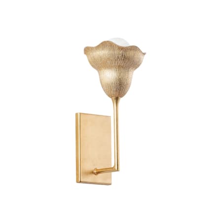 Hudson Valley Lighting Alora 15" Tall Wall Sconce Vintage Gold Leaf / Gilded Ivory