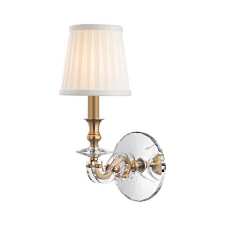 Hudson Valley Lighting Lapeer Single Light 14" Tall Wall Sconce Aged Brass