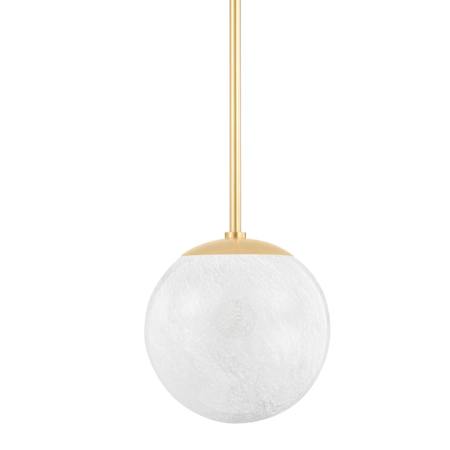 Hudson Valley Lighting Burlington 12" Wide Globe Pendant Aged Brass