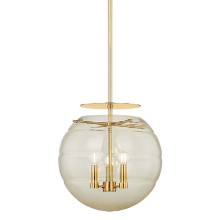 Hudson Valley Lighting Gill 3 Light 15" Wide Pendant Aged Brass