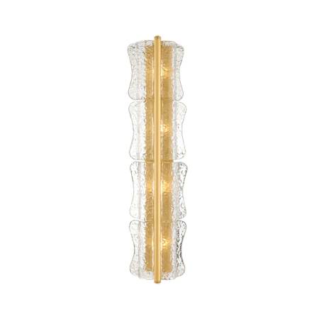 Hudson Valley Lighting Fosterdale 4 Light 36" Tall Wall Sconce Aged Brass