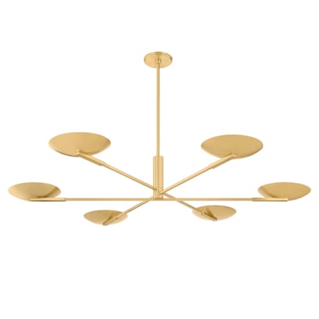 Hudson Valley Lighting Johnson 56" Wide LED Chandelier Aged Brass