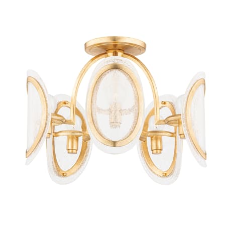 Hudson Valley Lighting Danes 5 Light 20" Wide Semi-Flush Ceiling Fixture Vintage Gold Leaf