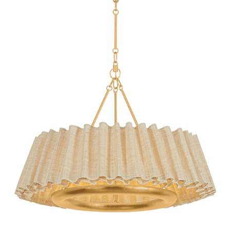 Hudson Valley Lighting Beechford 30" Wide LED Chandelier Vintage Gold Leaf