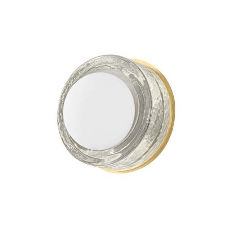 Hudson Valley Lighting Mackay 8" Tall Round Wall Sconce Aged Brass
