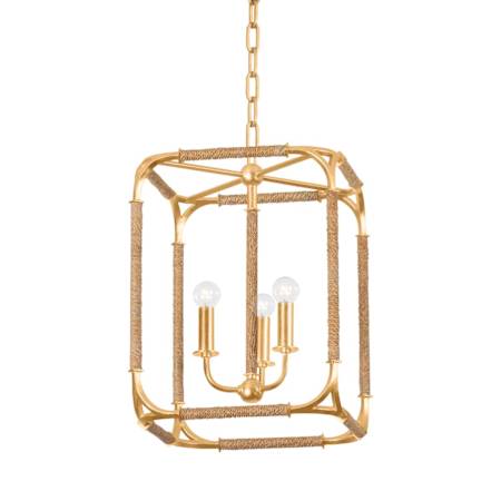 Hudson Valley Lighting Laurenceston 3 Light 13" Wide Pendant Gold Leaf