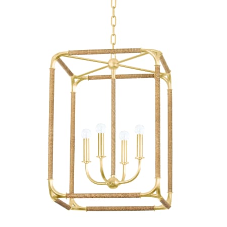 Hudson Valley Lighting Laurenceston 4 Light 19" Wide Pendant Gold Leaf