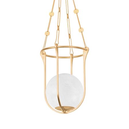 Hudson Valley Lighting Verbank 14" Wide Pendant Vintage Gold Leaf