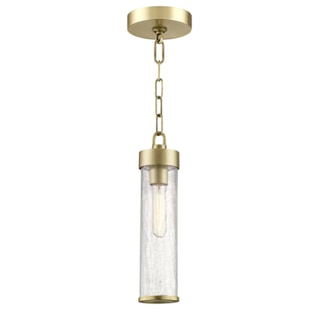 Hudson Valley Lighting Soriano Single Light 4" Wide Mini Pendant Aged Brass