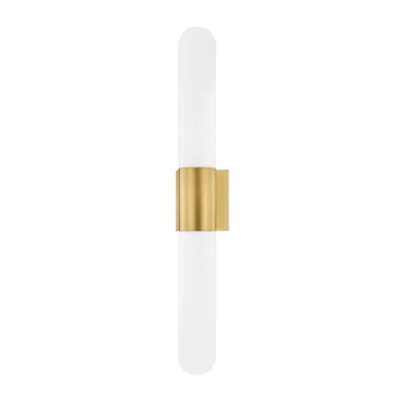 Hudson Valley Lighting Carlin 2 Light 27" Tall Wall Sconce Aged Brass