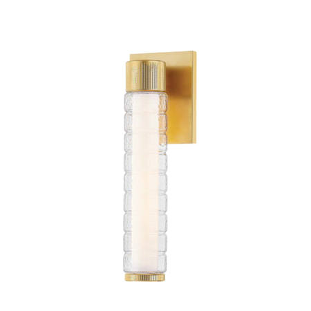 Hudson Valley Lighting Castor 14" Tall 2700K LED Wall Sconce Aged Brass