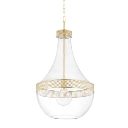 Hudson Valley Lighting Hagen 18" Wide Pendant Aged Brass