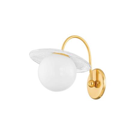 Hudson Valley Lighting Stampford 12" Tall Wall Sconce Aged Brass