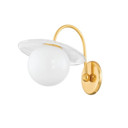 Hudson Valley Lighting Stampford 12" Tall Wall Sconce Aged Brass