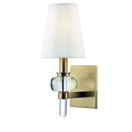 Hudson Valley Lighting Luna Single Light 14" Tall Wall Sconce Aged Brass