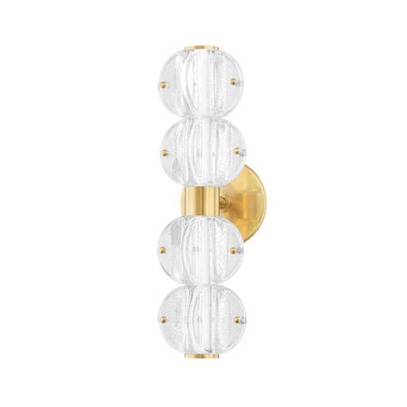 Hudson Valley Lighting Lindley 2 Light 16" Wide LED Bathroom Vanity Light Aged Brass