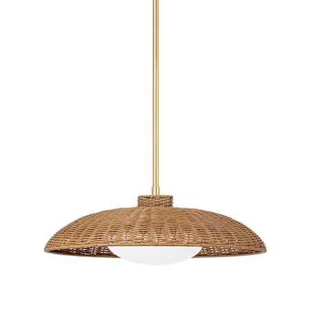 Hudson Valley Lighting Delano 23" Wide Pendant Vintage Gold Leaf