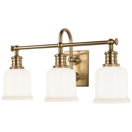 Hudson Valley Lighting Keswick 3 Light 21" Wide Bathroom Vanity Light Aged Brass