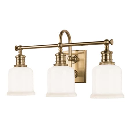 Hudson Valley Lighting Keswick 3 Light 21" Wide Bathroom Vanity Light Aged Brass