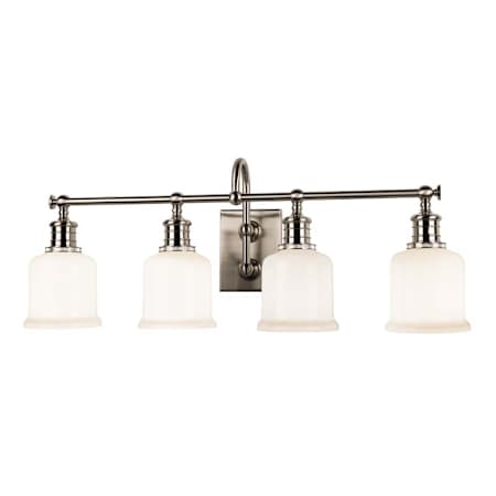 Hudson Valley Lighting Keswick 4 Light 29" Wide Bathroom Vanity Light Satin Nickel