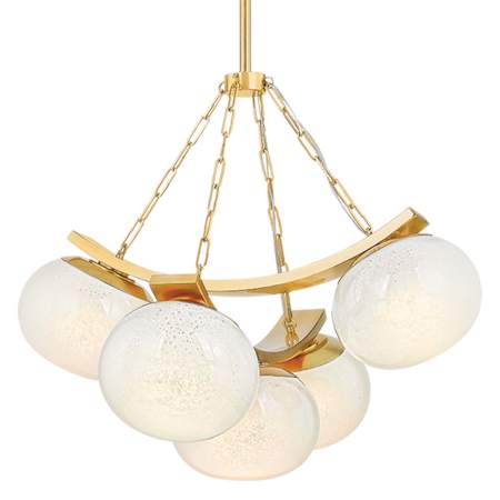 Hudson Valley Lighting Duxbury 5 Light 32" Wide Chandelier Aged Brass