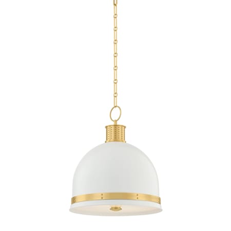 Hudson Valley Lighting Briscoe 2 Light 15" Wide Pendant Aged Brass / Soft White