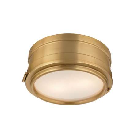 Hudson Valley Lighting Rye 2 Light 11" Wide Flush Mount Ceiling Fixture / Wall Sconce Aged Brass