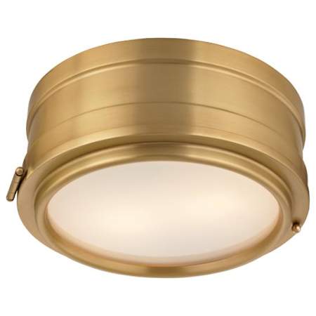 Hudson Valley Lighting Rye 2 Light 11" Wide Flush Mount Ceiling Fixture / Wall Sconce Aged Brass