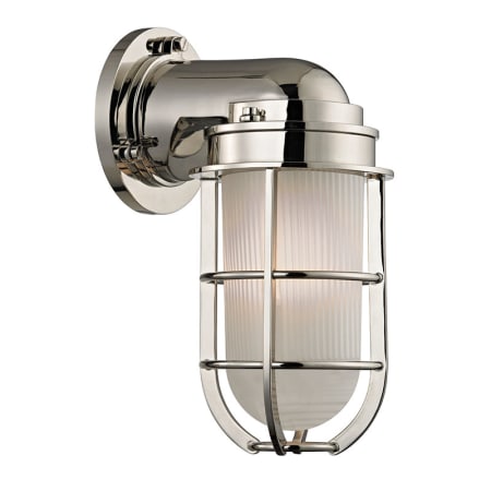 Hudson Valley Lighting Carson Single Light 10" Tall Outdoor Wall Sconce Polished Nickel